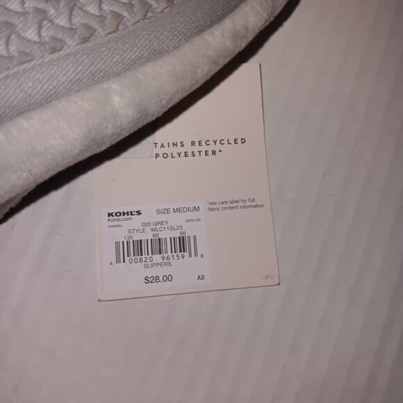 LC LAUREN CONRAD SLIP ON MA MA HOUSE SLIPPERS - Picture 9 of 10